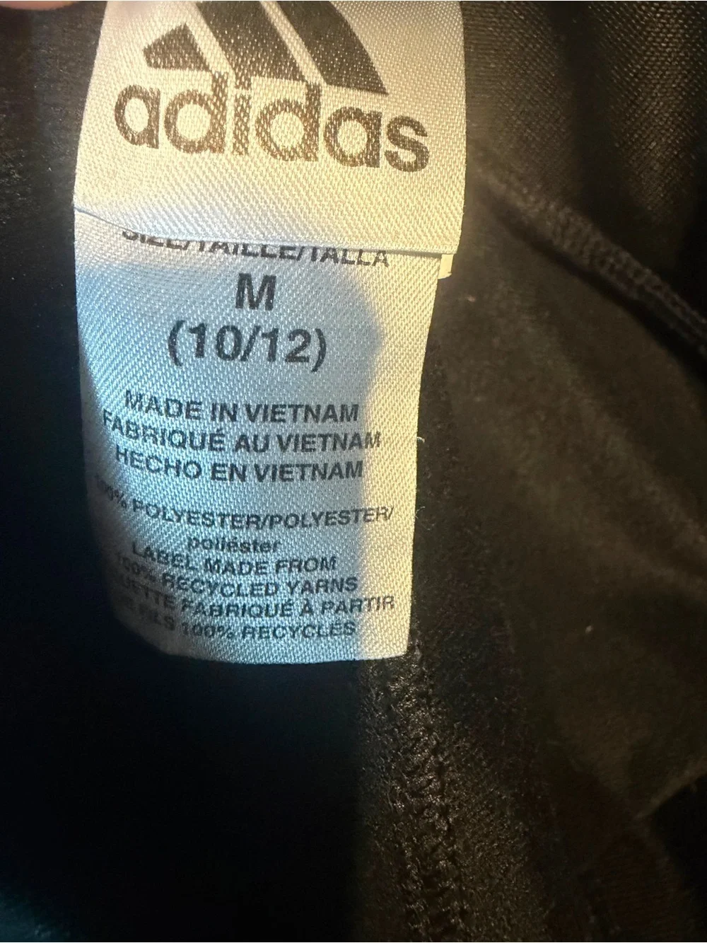 adidas Black Jogger Pants with White Side Stripes